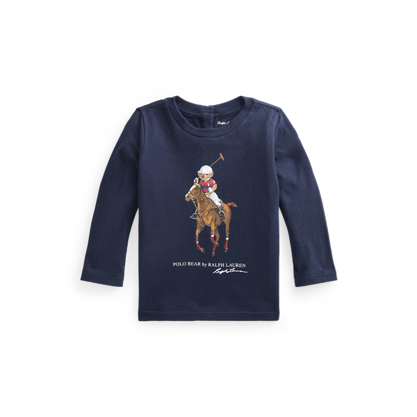 Polo Bear & Big Pony katoenen T-shirt Baby Girl in 1