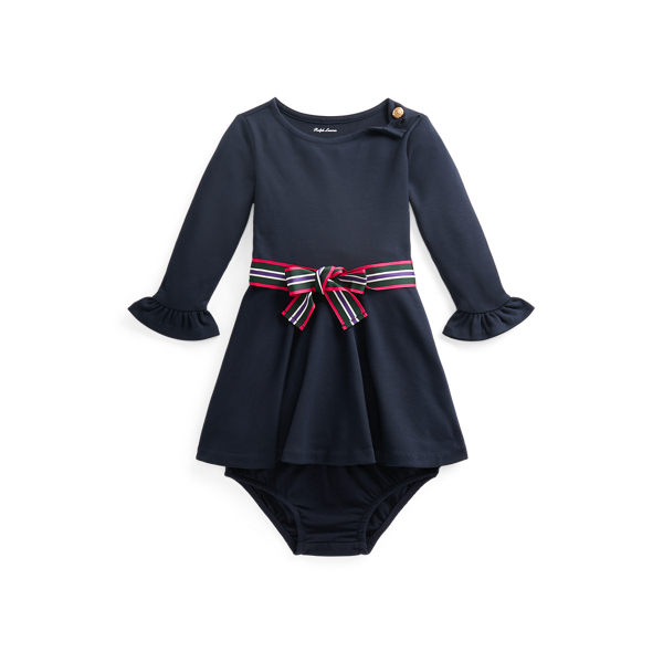 Ponte stretchjurk en bloomer Baby Girl in 1