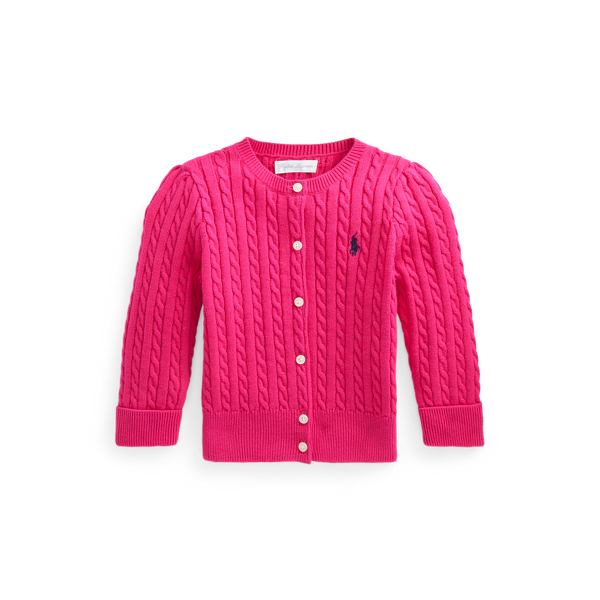 Mini-Cable Cotton Cardigan Baby Girl 1