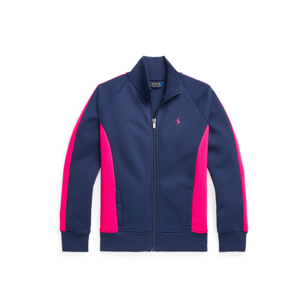 Striped Double-Knit Track Jacket
