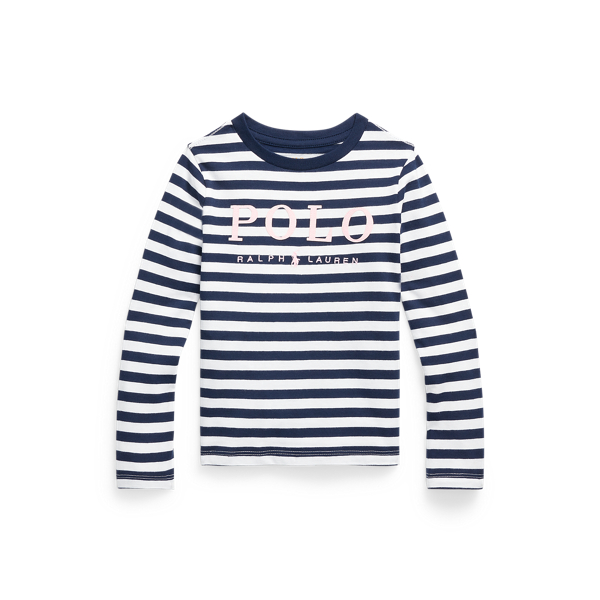 Striped Logo Cotton Jersey T-Shirt