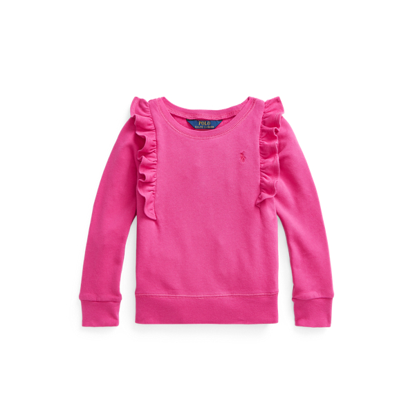 Ruffled French Terry Sweatshirt