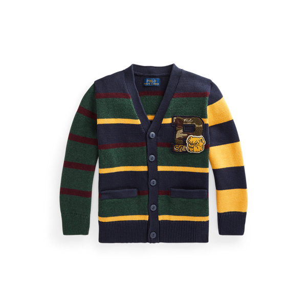Gestreepte Letterman vest BOYS 1.5-6 YEARS in 1