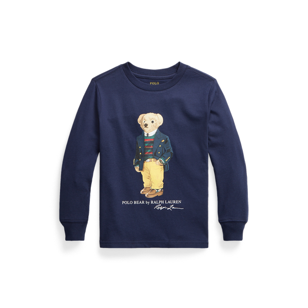 Polo Bear Cotton Long-Sleeve T-shirt