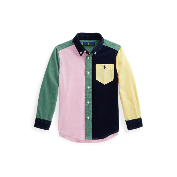 Camicia patchwork in velluto a coste Boys 1.5-6 Years in 1