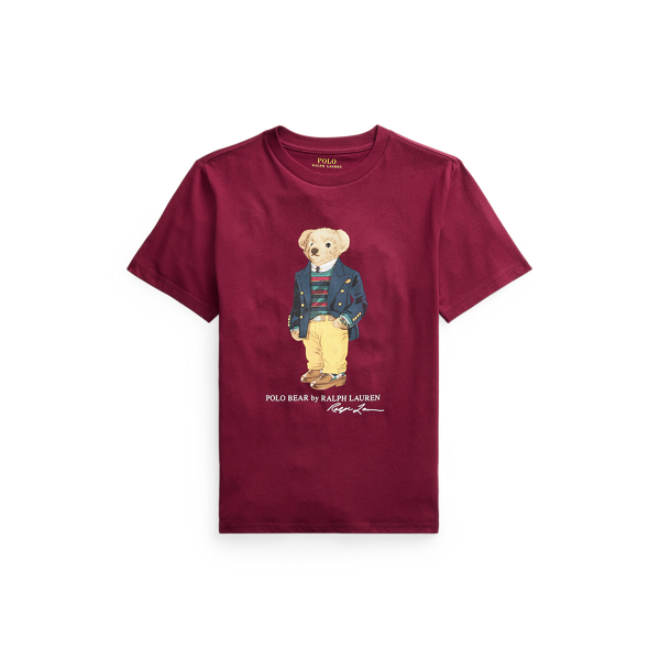 Maglietta in cotone Polo Bear e Big Pony Boys 6-14 Years in 1