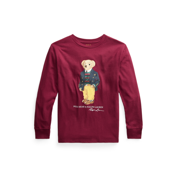 Polo Bear Cotton Long-Sleeve T-shirt Boys 6-14 Years 1