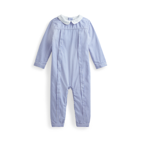Tutina in popeline di cotone a pieghe Baby Boy in 1