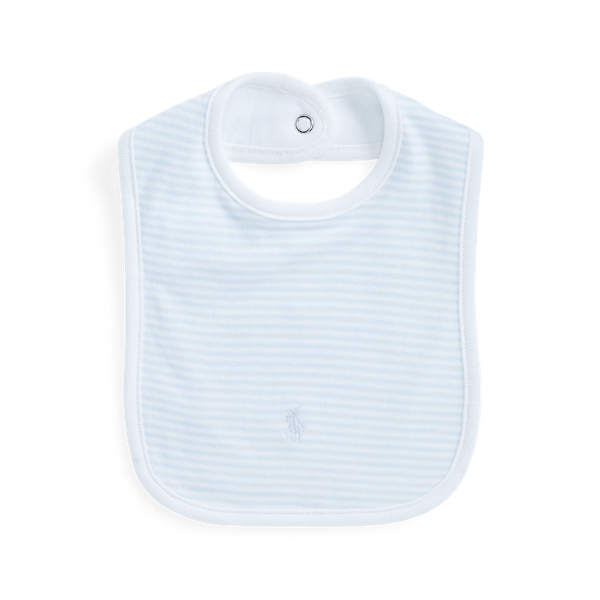 Bavoir en interlock de coton ray&eacute;