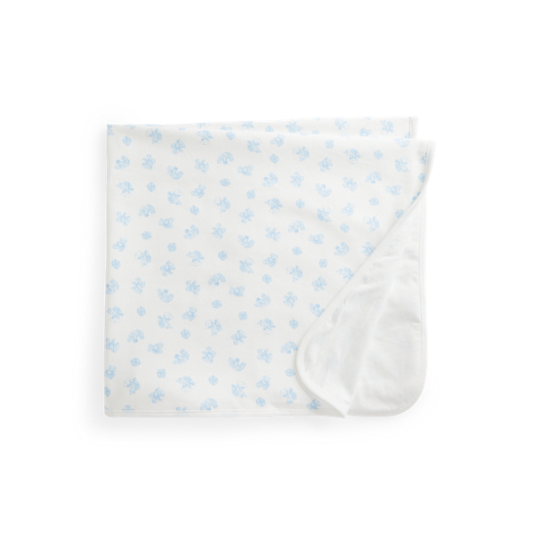 Polo Bear Cotton Interlock Blanket Baby Boy 1