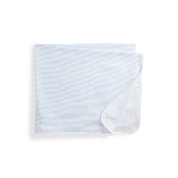 Couverture ray&eacute;e en interlock de coton