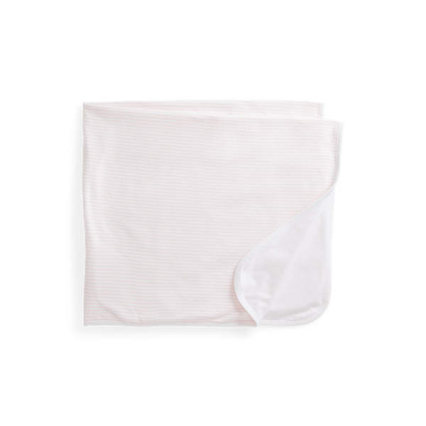 Striped Cotton Interlock Blanket Baby Boy 1