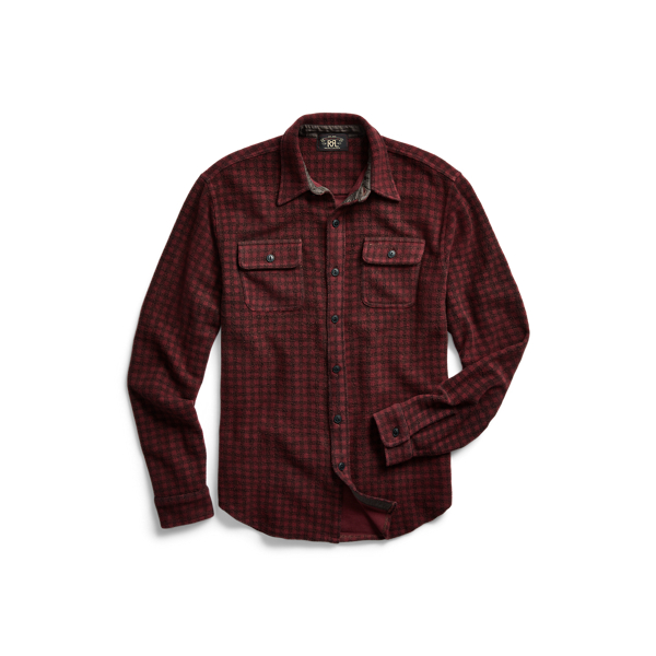 Geruit fleece werkoverhemd RRL in 1