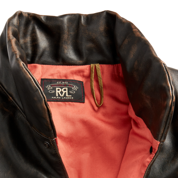 Black Over Brown Quilted Leather Vest RRL 4