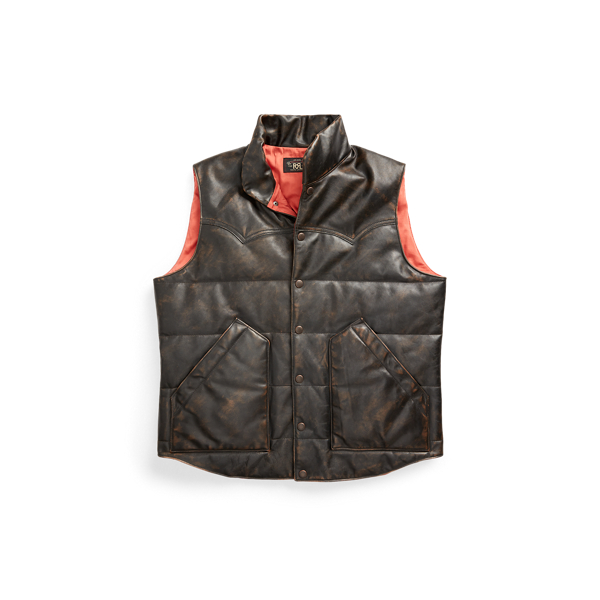 Quilted Leather Waistcoat