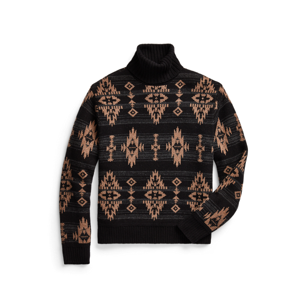 Wool-Linen Roll Neck Jumper RRL 1