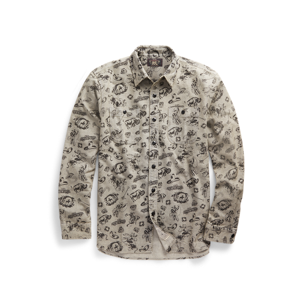 Western-Print Chamois Workshirt RRL 1