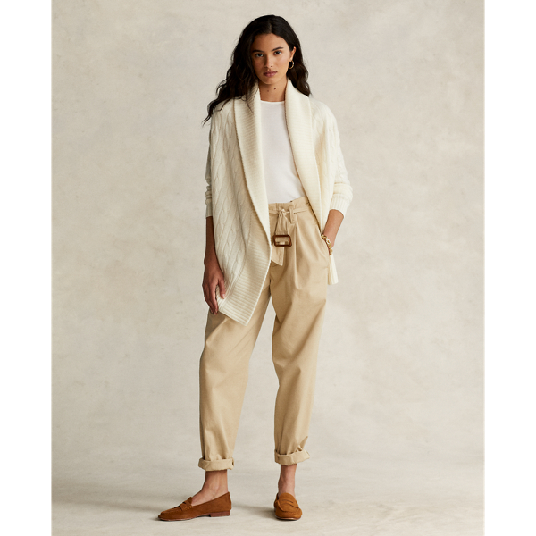 Cream Cashmere Shawl Cardigan Polo Ralph Lauren 4