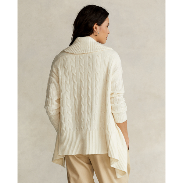 Cream Cashmere Shawl Cardigan Polo Ralph Lauren 5