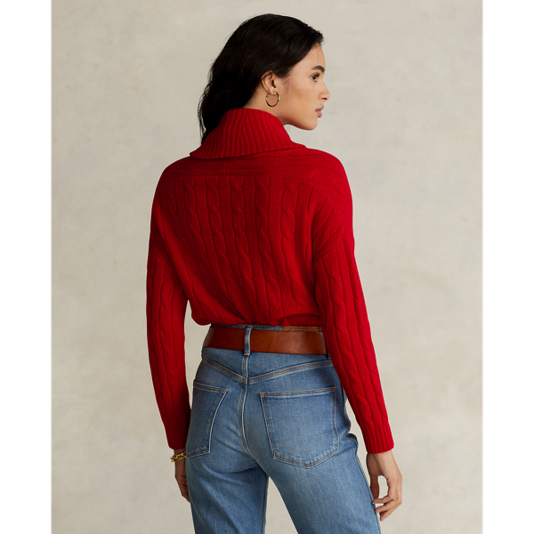 Martin Red Cashmere Shawl Cardigan Polo Ralph Lauren 5