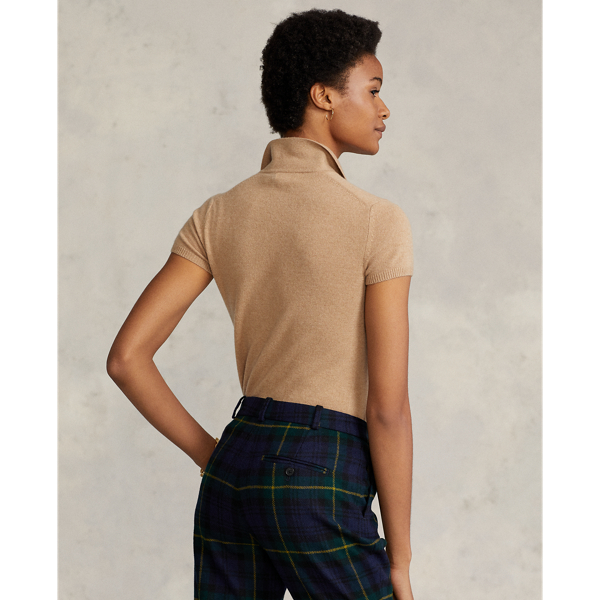 Camel Melange Cashmere Polo Shirt Polo Ralph Lauren 5
