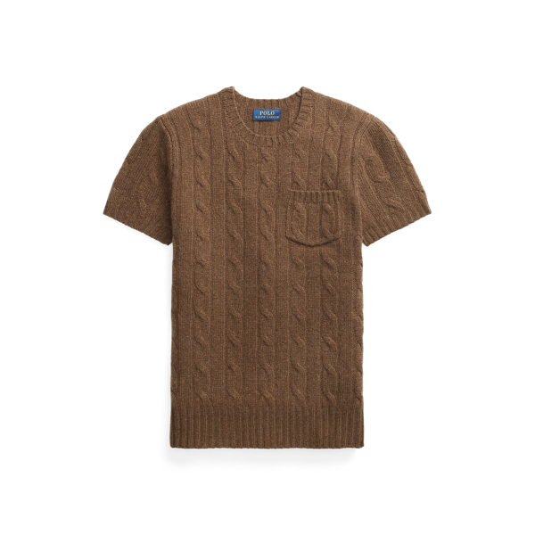 New Loden Heather Cashmere Short-Sleeve Jumper Polo Ralph Lauren 2