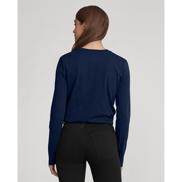 Cruise Navy Cotton Jersey Long-Sleeve Tee Polo Ralph Lauren 4
