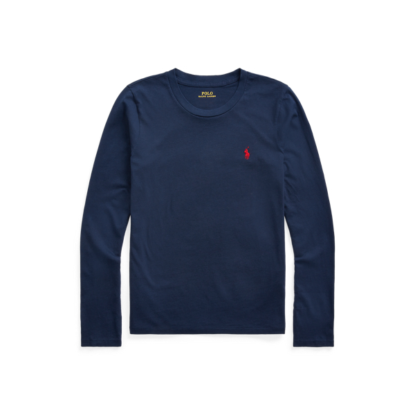 Cruise Navy Cotton Jersey Long-Sleeve Tee Polo Ralph Lauren 2
