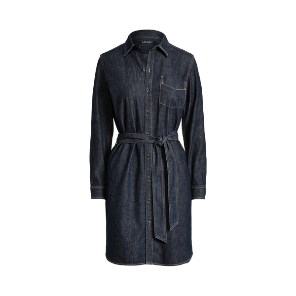 Ralph lauren stretch denim shirtdress online