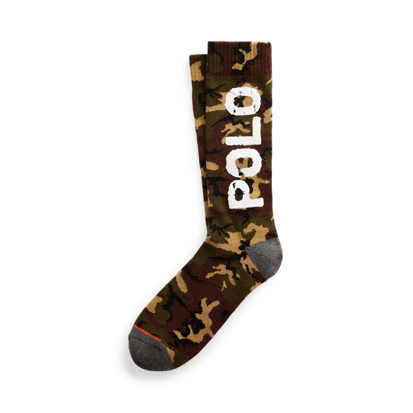 Logo Camo Crew Socks