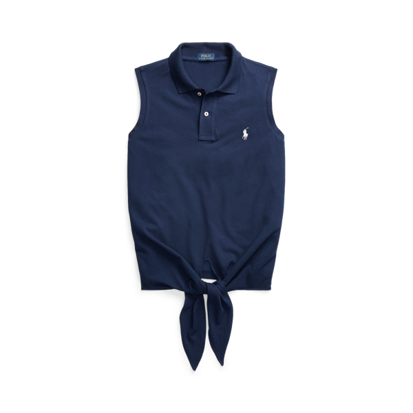 Self-Tie Sleeveless Polo Shirt Polo Ralph Lauren 1