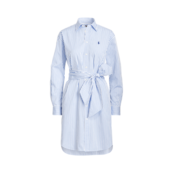 White/Blue Striped Belted Shirtdress Polo Ralph Lauren 2
