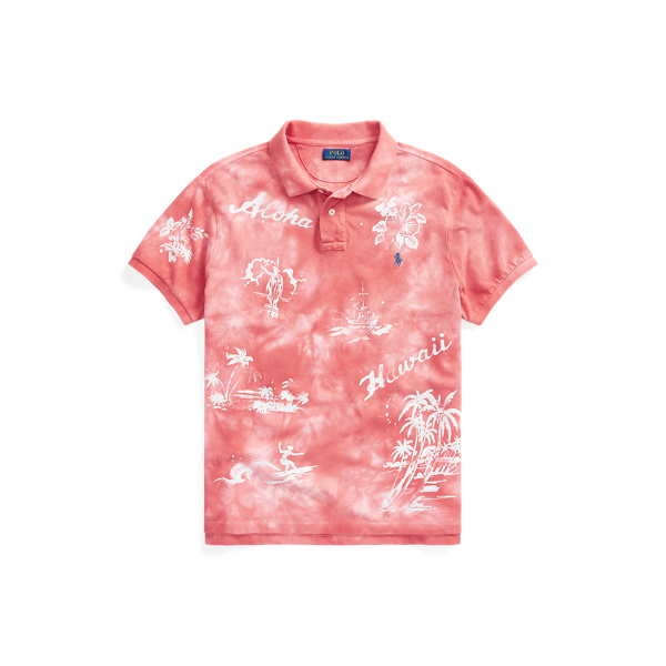 Custom Slim Fit Tropical Mesh Polo Shirt Polo Ralph Lauren 1
