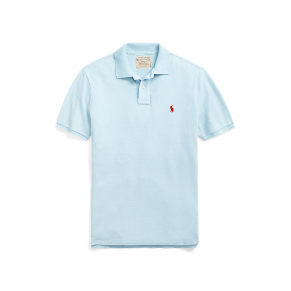Custom Slim Fit Mesh Polo Shirt Polo Ralph Lauren em 1