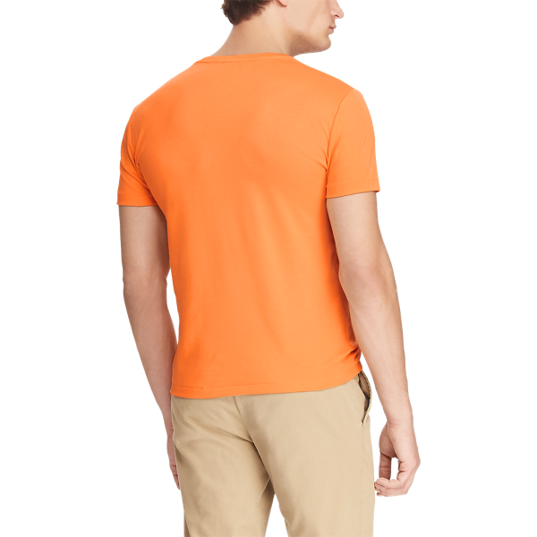 Soft Clementine Custom Slim Interlock T-Shirt Polo Ralph Lauren 6