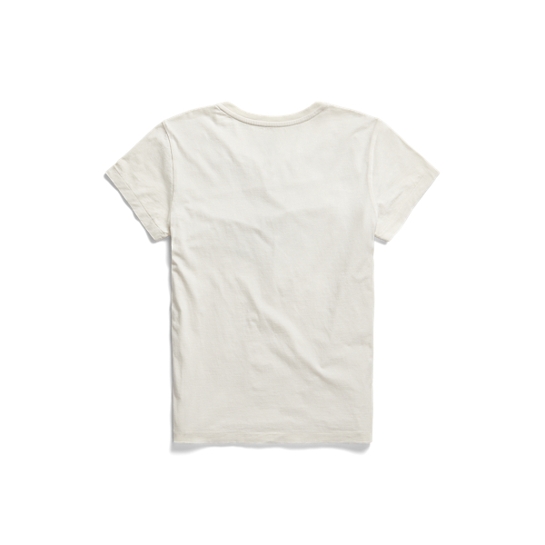 White Logo Cotton Jersey Tee RRL 2