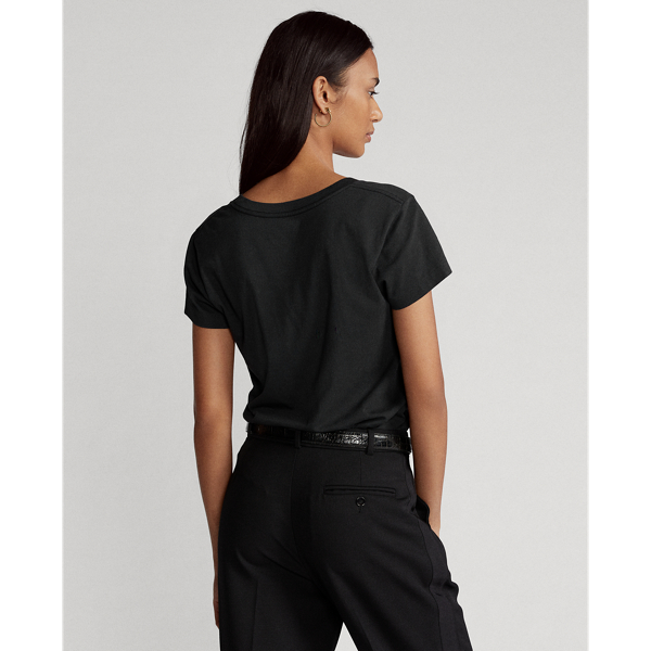 T-Shirt aus Baumwolljersey Polo Ralph Lauren in Schwarz 5