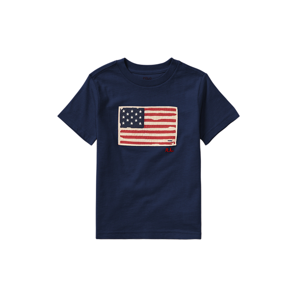 Cruise Navy Flag Cotton Jersey Tee Boys 2-7 1