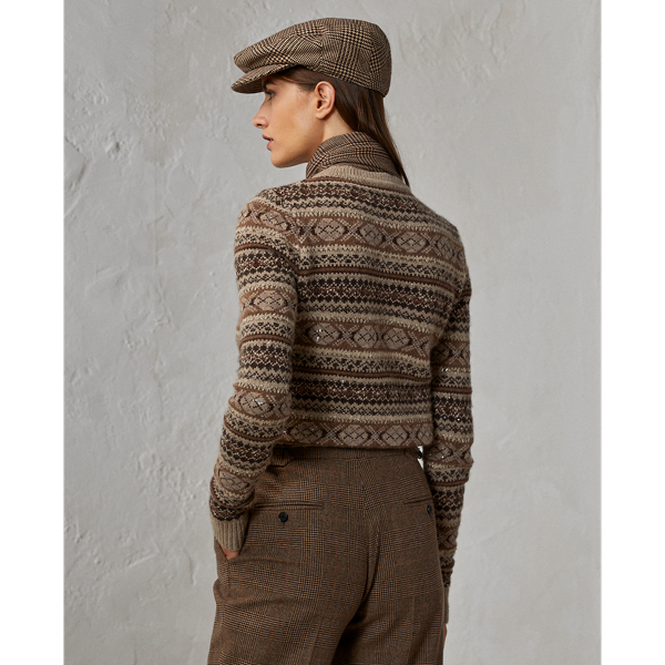 Verzierter Fair-Isle-Kaschmirpullover Ralph Lauren Collection in Fair-Isle-Muster 5
