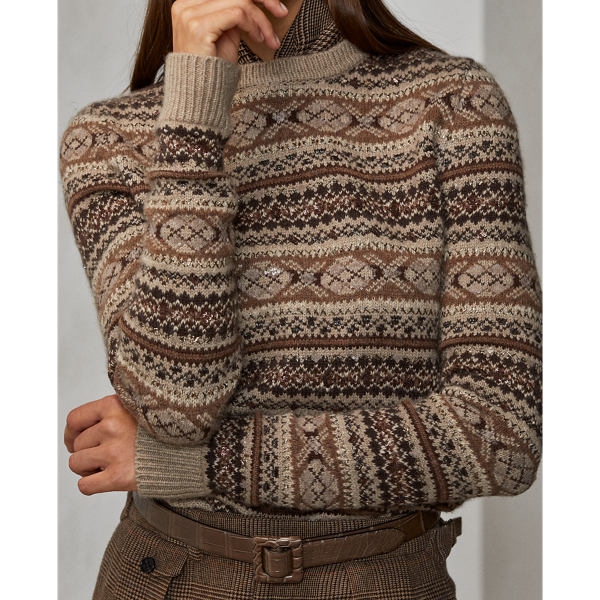 Verzierter Fair-Isle-Kaschmirpullover Ralph Lauren Collection in Fair-Isle-Muster 6