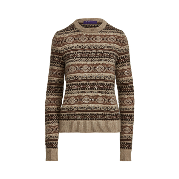 Verzierter Fair-Isle-Kaschmirpullover Ralph Lauren Collection in Fair-Isle-Muster 2