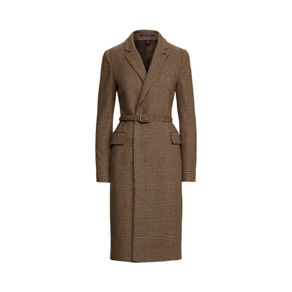 Glencheck-Tageskleid Antonella aus Wolle Ralph Lauren Collection in Dunkelbraun/Tr&uuml;ffel 2