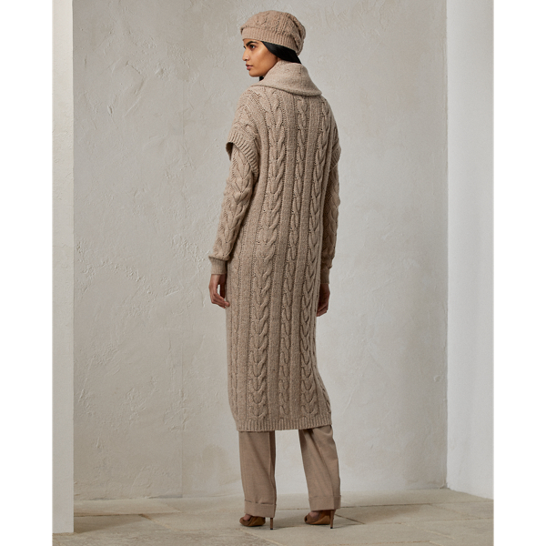 Stone Donegal Cashmere Shawl-Collar Cardigan Jumper Ralph Lauren Collection 5