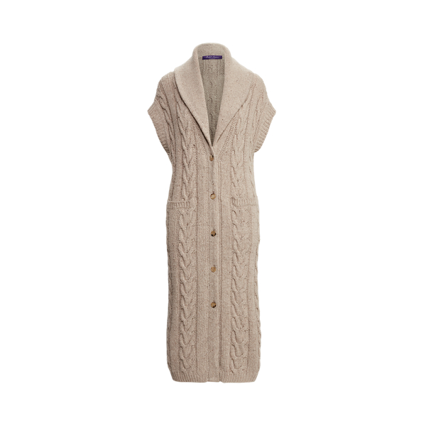 Stone Donegal Cashmere Shawl-Collar Cardigan Jumper Ralph Lauren Collection 2