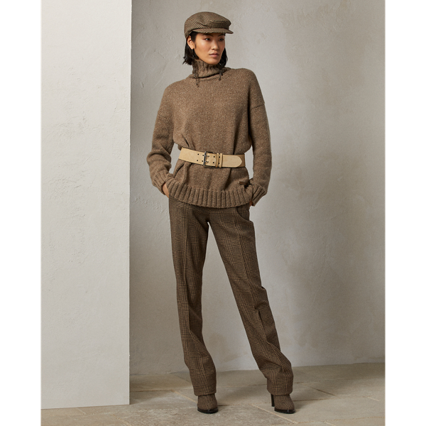 Cremini Mouline Cashmere Roll Neck Jumper Ralph Lauren Collection 4