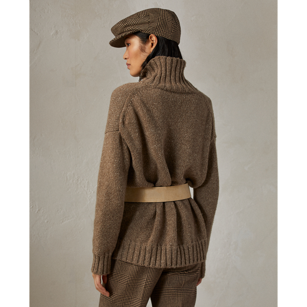 Cremini Mouline Cashmere Roll Neck Jumper Ralph Lauren Collection 5