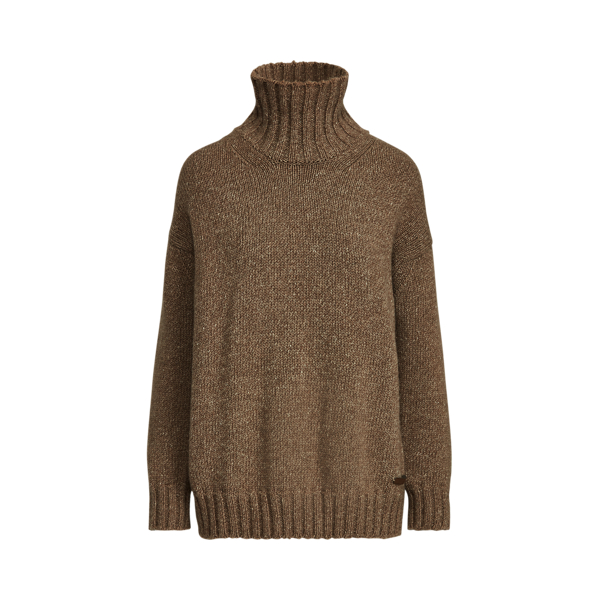 Cremini Mouline Cashmere Roll Neck Jumper Ralph Lauren Collection 2