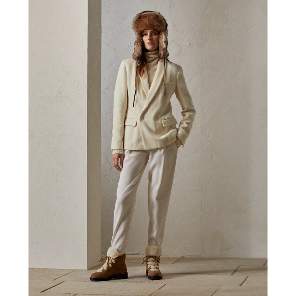 Veste Novina en alpaga et laine Ralph Lauren Collection en Cream 4