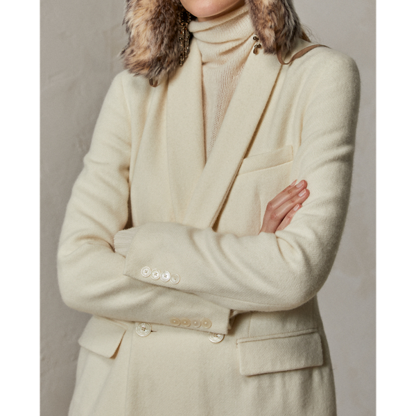 Veste Novina en alpaga et laine Ralph Lauren Collection en Cream 6