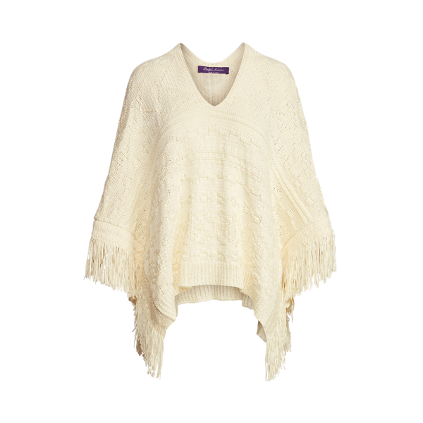 Fringe Cashmere Poncho Jumper Ralph Lauren Collection 1